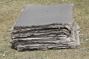 piles of dried paper - also Bagru, Rajasthan